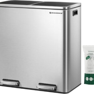 Home 2 x 8 gallon (2 x 30 l) garbage can for kitchen