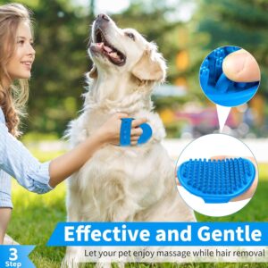 comotech 6pcs dog bath brush & dog toothbrush
